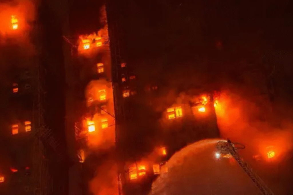 大埔宏福苑五级火