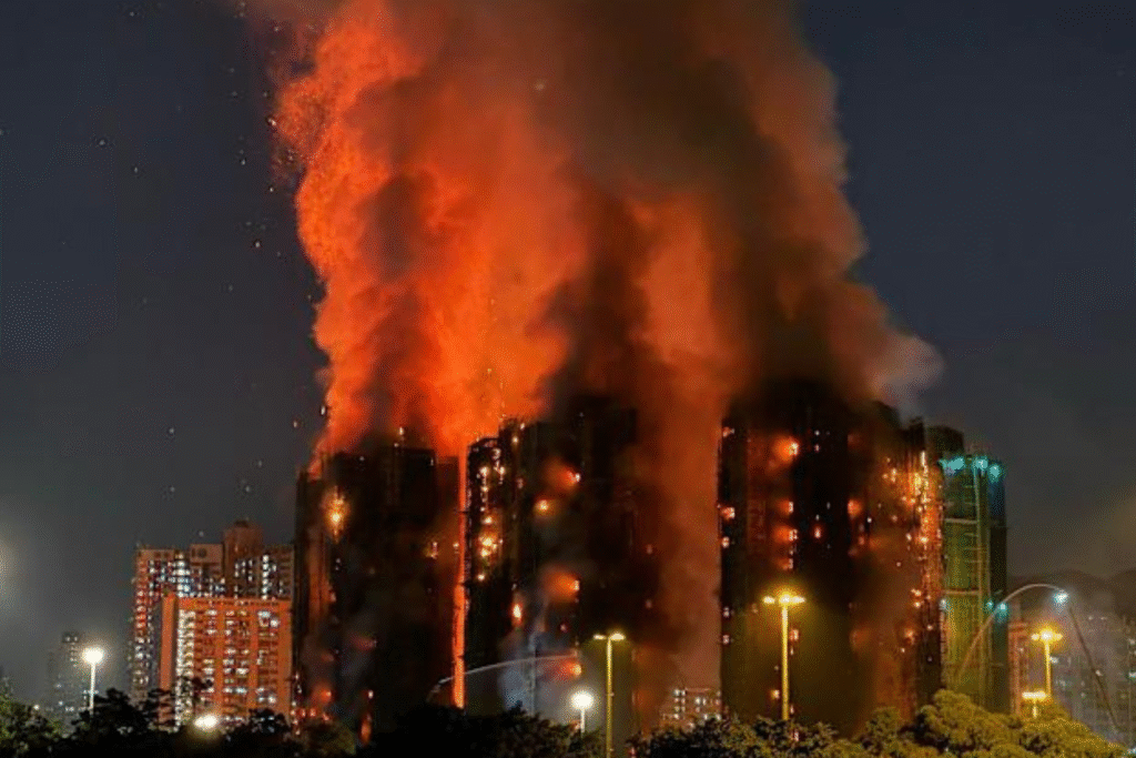 大埔宏福苑五级火