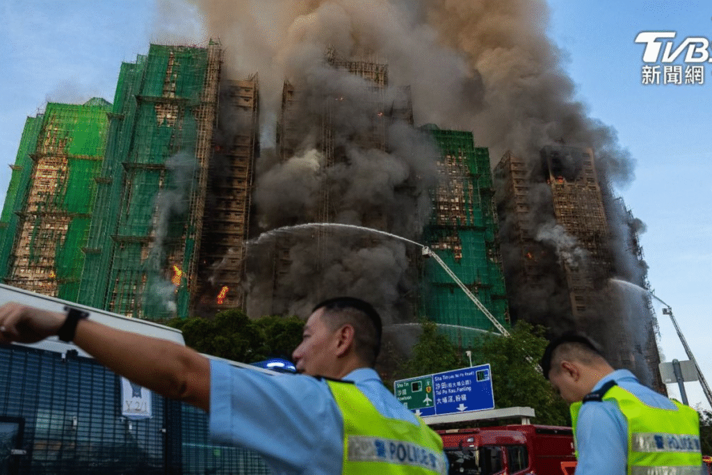 大埔宏福苑五级火