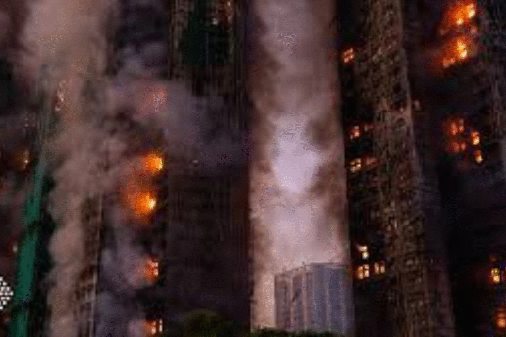 大埔宏福苑五级火