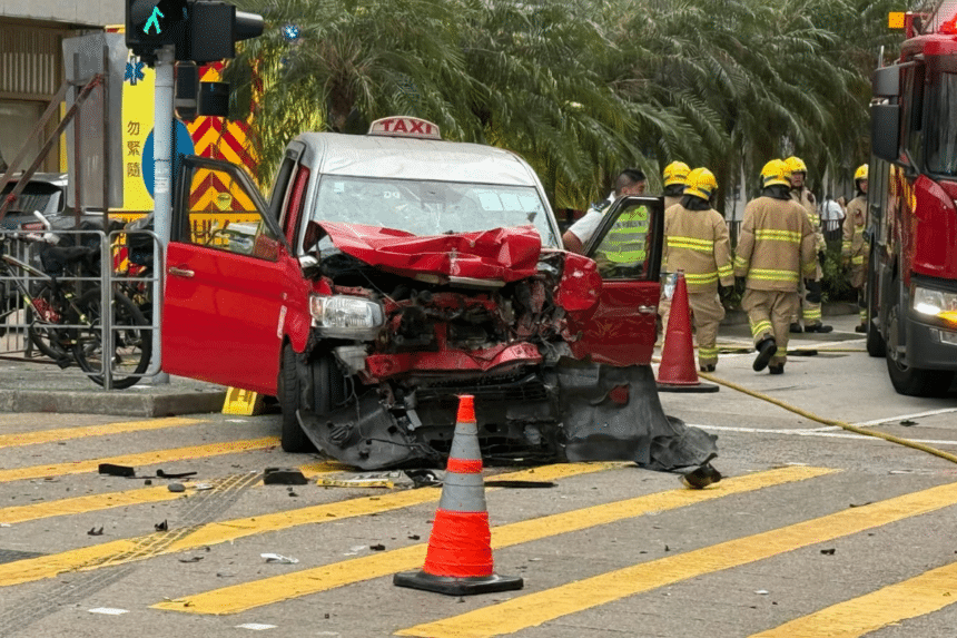 佐敦渡船街嚴重車禍